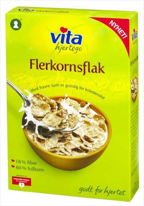 Bilde av Vita hjertego flerkornsflak. Bilde av Vita hjertego flerkornsflak.