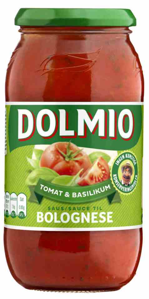 Bilde av Dolmio tomat og basilikum bolognese. Bilde av Dolmio tomat og basilikum bolognese.