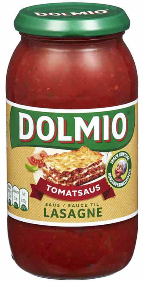 Bilde av Dolmio tomatsaus for lasagne. Bilde av Dolmio tomatsaus for lasagne.