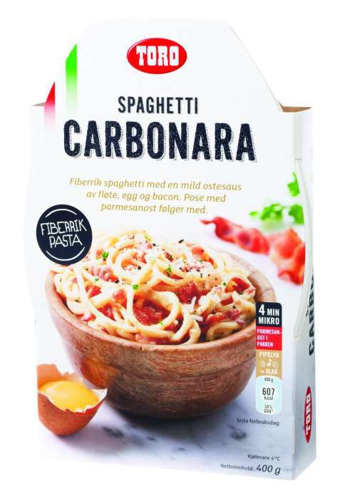 Bilde av Toro Velbekomme Spagetti Carbonara. Bilde av Toro Velbekomme Spagetti Carbonara.