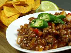 Varmende chili con carne i høst Varmende chili con carne i høst