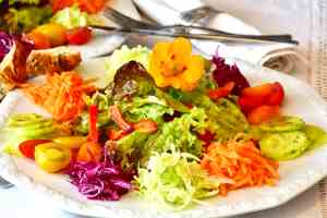Fargerik salat 