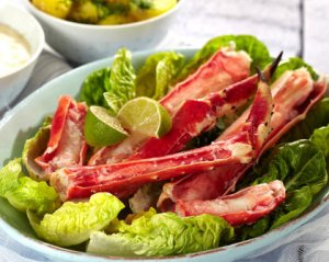 Prøv også Kongekrabbe med potetsalat og potetaïoli.