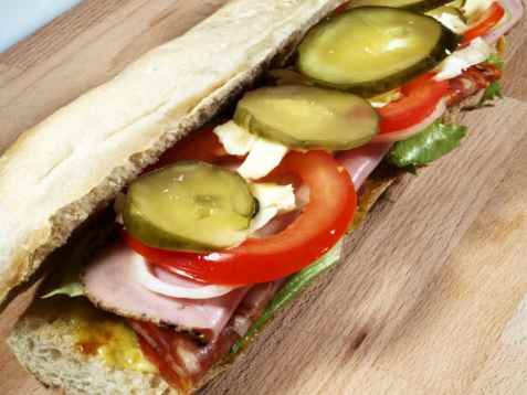 Hero-sandwich oppskrift.