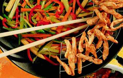 Kylling i wok 3 oppskrift.