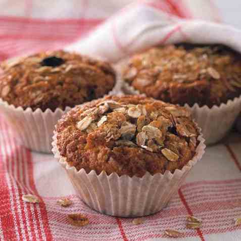 Müslimuffins fra Dansukker oppskrift.