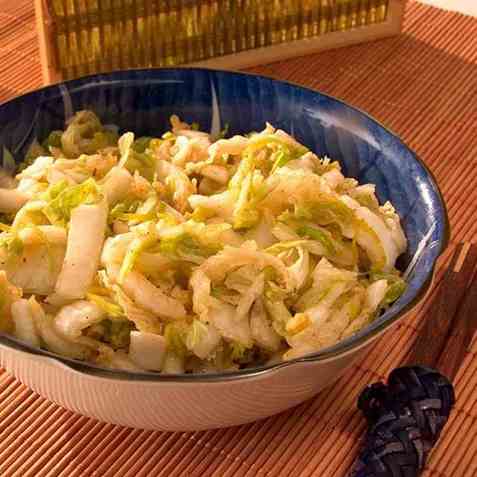 Kimchi, kålsalat oppskrift.