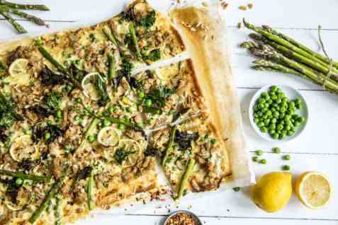Pizza med kyllingkjøttdeig oppskrift.