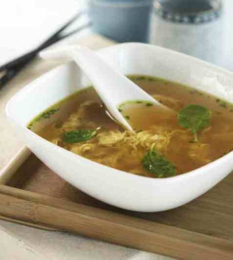 Kakitmajiru (eggesuppe) oppskrift.