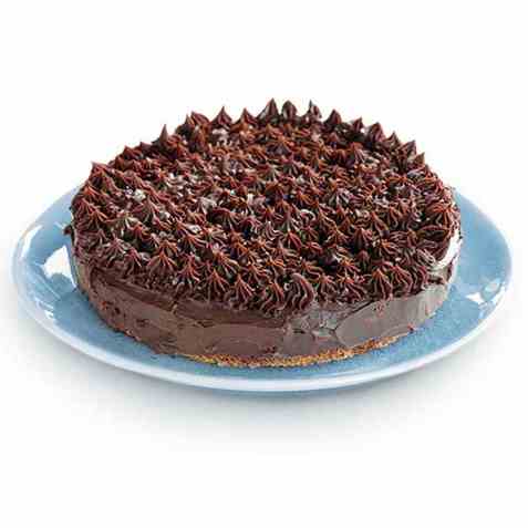 Browniekake med konjakktrøffel oppskrift.