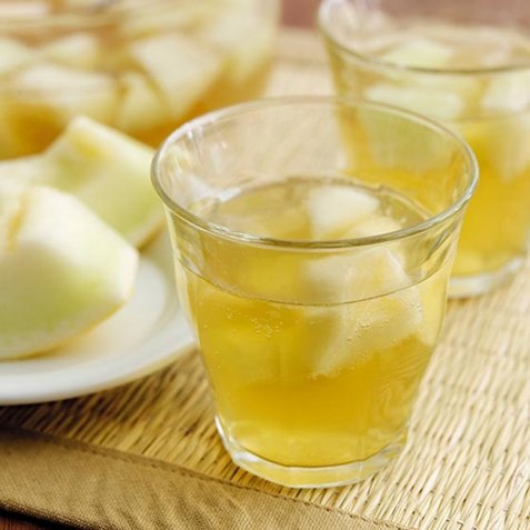 Tebolle med melon oppskrift.