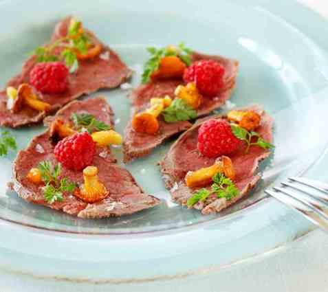 Elgcarpaccio oppskrift.