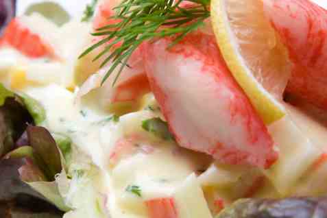 Eggesalat m/smak av hummer oppskrift.