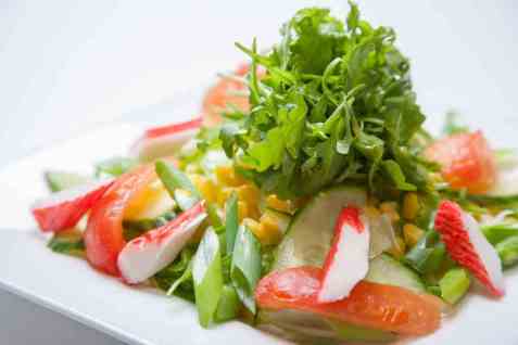 Treningssalat m/ CrabSticks oppskrift.