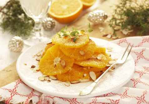 Appelsinsalat fra Marokko oppskrift.