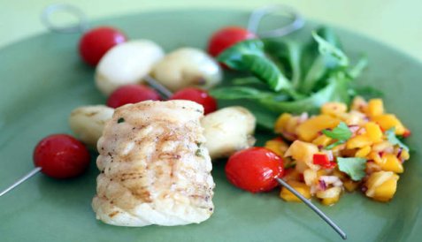 Grillet breiflabb i marinade oppskrift.