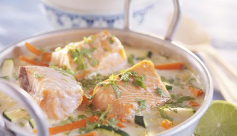 Asiatisk fiskegryte oppskrift.