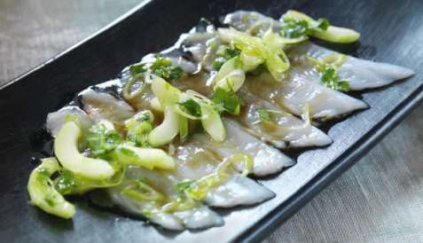 Kveitecarpaccio oppskrift.