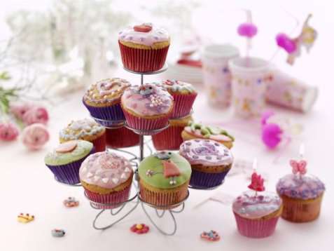 Prinsessecupcakes oppskrift.