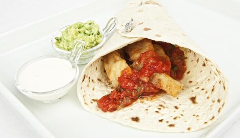 Tortilla med sei oppskrift.