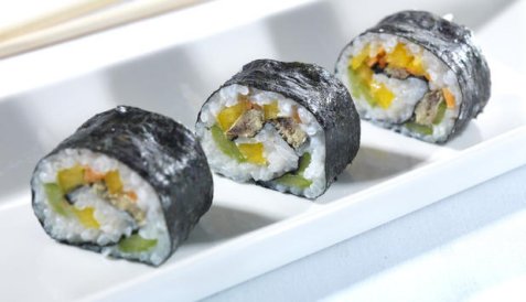 Maki sushi med sardiner oppskrift.