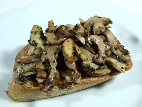 Bruschetta med sopp oppskrift.