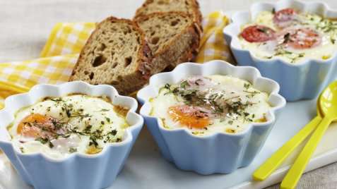 Egg cocotte 3 oppskrift.