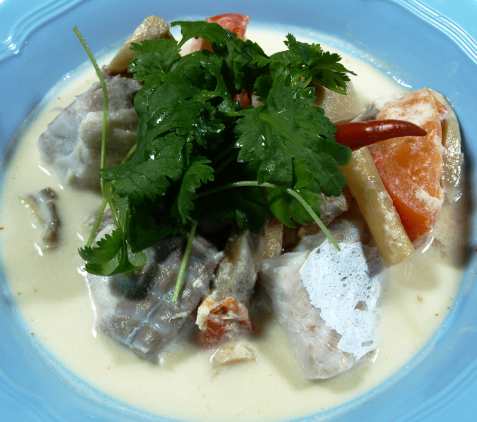 Tom yam pla med fløte oppskrift.