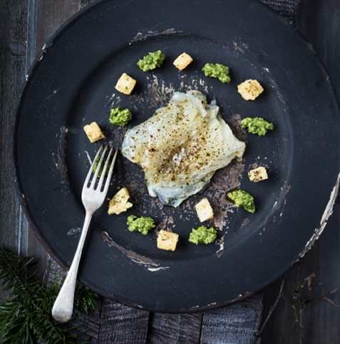 Brødkrutonger til lutefisk oppskrift.