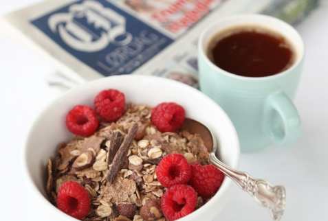 Musli med sjokolade oppskrift.