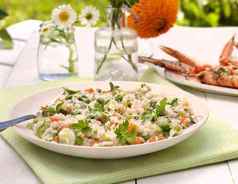 Grønnsaksrisotto oppskrift.