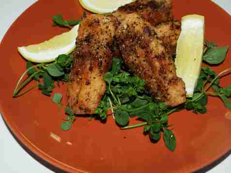 Fritert laks oppskrift.