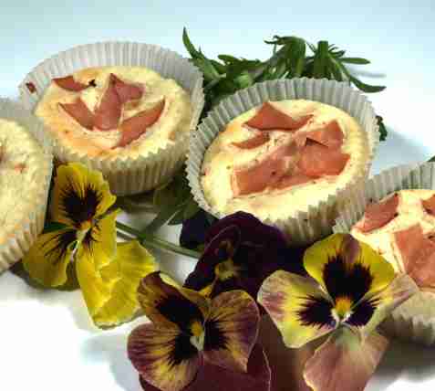 Gode skinkemuffins oppskrift.