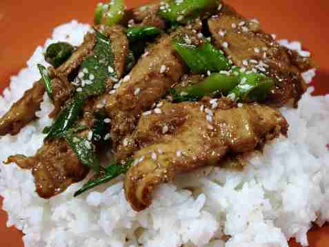 Enkel spicy mongolsk biff oppskrift.