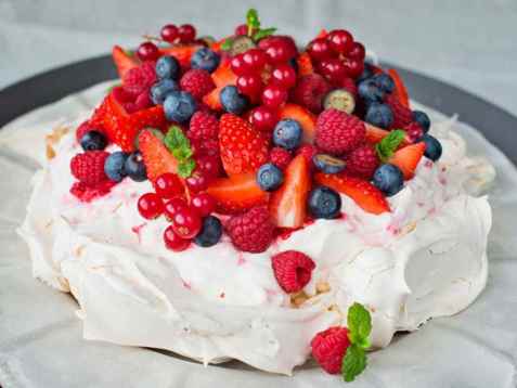 Pavlova fra Meny oppskrift.