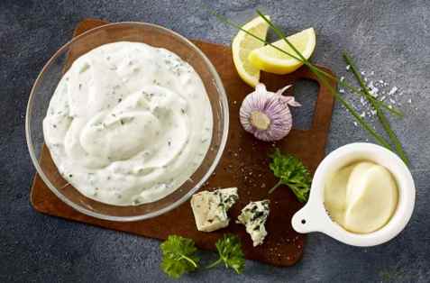 Dressing med blåmuggost oppskrift.