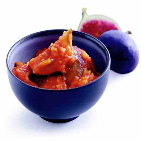 Chutney med fiken og tomat oppskrift.