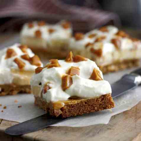 Banan karamell kake oppskrift.