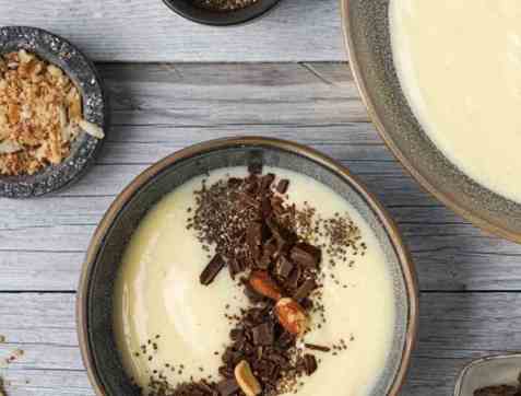 Proteinpudding med vanilje oppskrift.