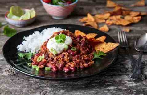 Hjemmelaget chili con carne oppskrift.