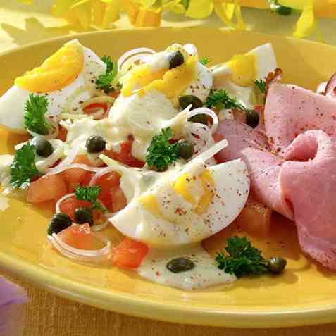 Eggesalat til påske oppskrift.