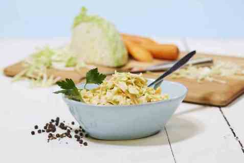 Enkel coleslaw oppskrift.