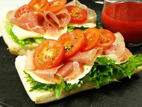 Høye sunne smørbrød til frokost oppskrift.