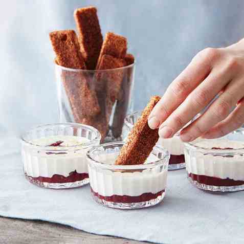 Raske churros med sitronkrem oppskrift.