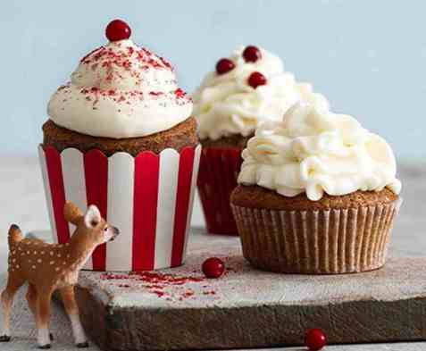 Pepperkake Cupcakes oppskrift.