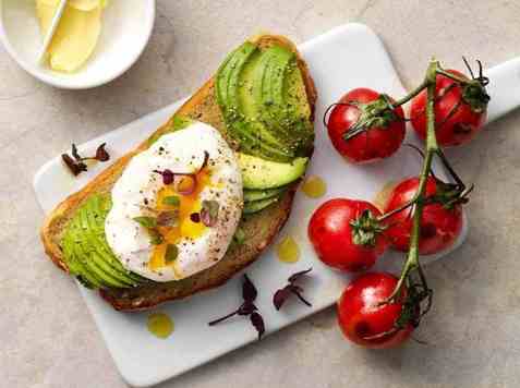 Avokadosmørbrød med posjert egg oppskrift.