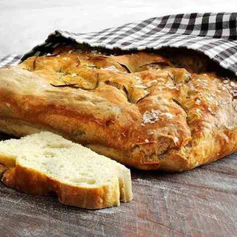 Focaccia brød oppskrift.