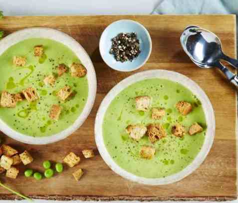 Grønn brødsuppe oppskrift.