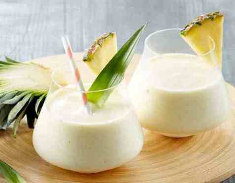 Tropisk milkshake oppskrift.